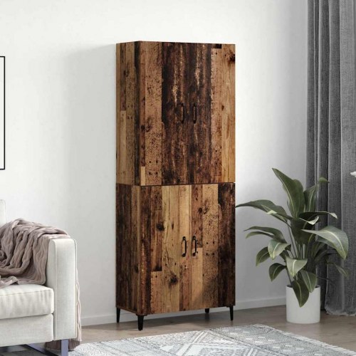Højskab i gammelt træ 69,5 x 34 x 180 cm