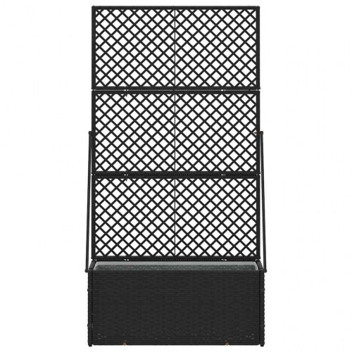 Plantekasse Sort 70 x 30 x 135 cm Metal