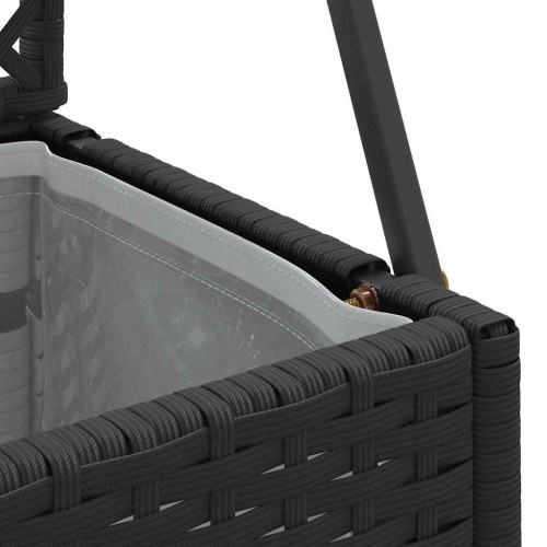 Plantekasse Sort 70 x 30 x 135 cm Metal