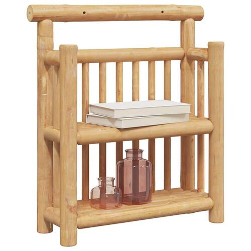 Væghylde med hylde med opbevaring Brun 40 x 13 x 44 cm Bambus