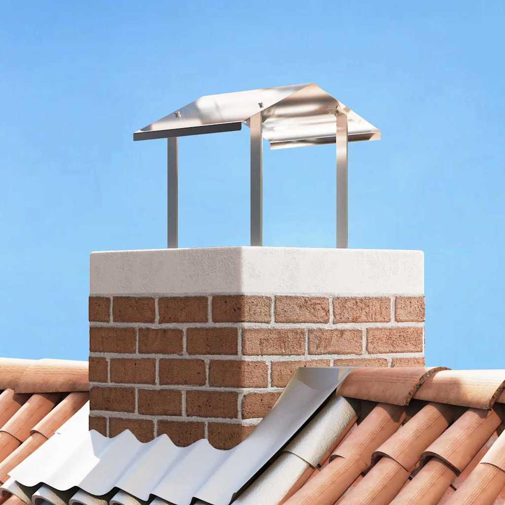 Skorstenen hætte Sølv 40 x 40 x 37.5 cm Rustfrit stål