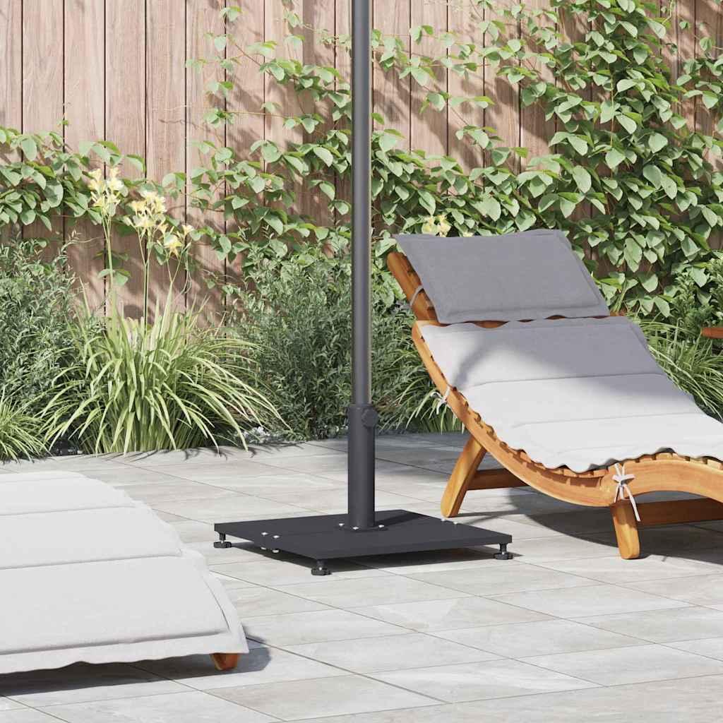 Udendørs parasolfødder Mørkegrå 45 x 45 x 31 cm Stål