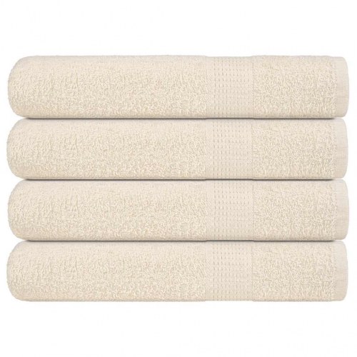 Håndklæder FROGN - 4 stk. creme, 100×200 cm, 360 g/m²