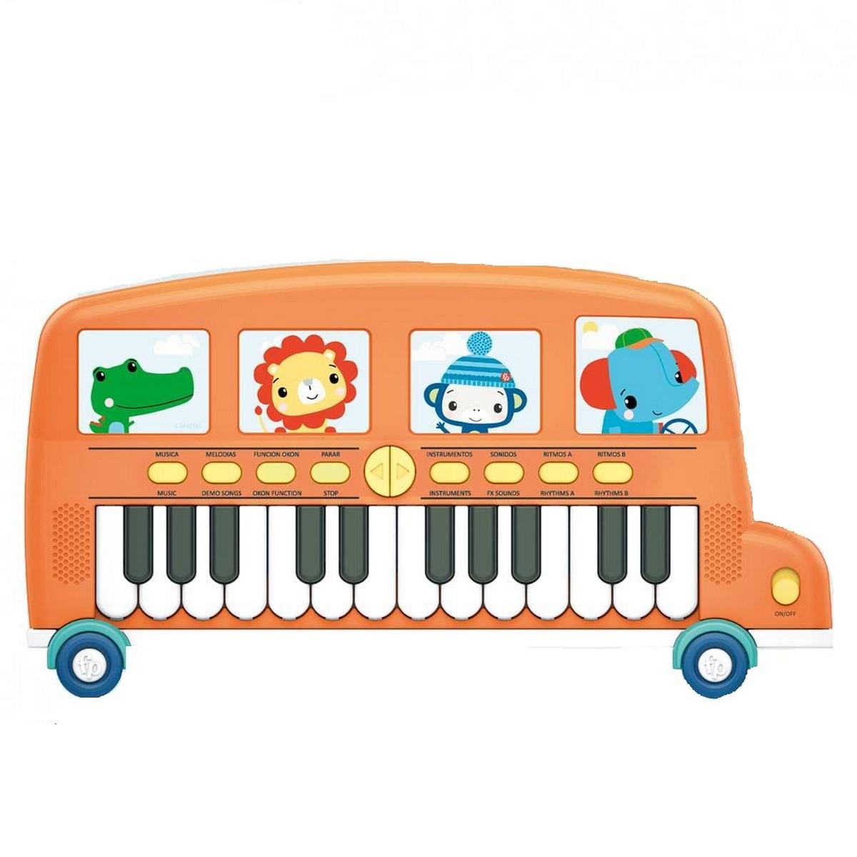 Legetøjsklaver Fisher-Price elektrisk piano-bus