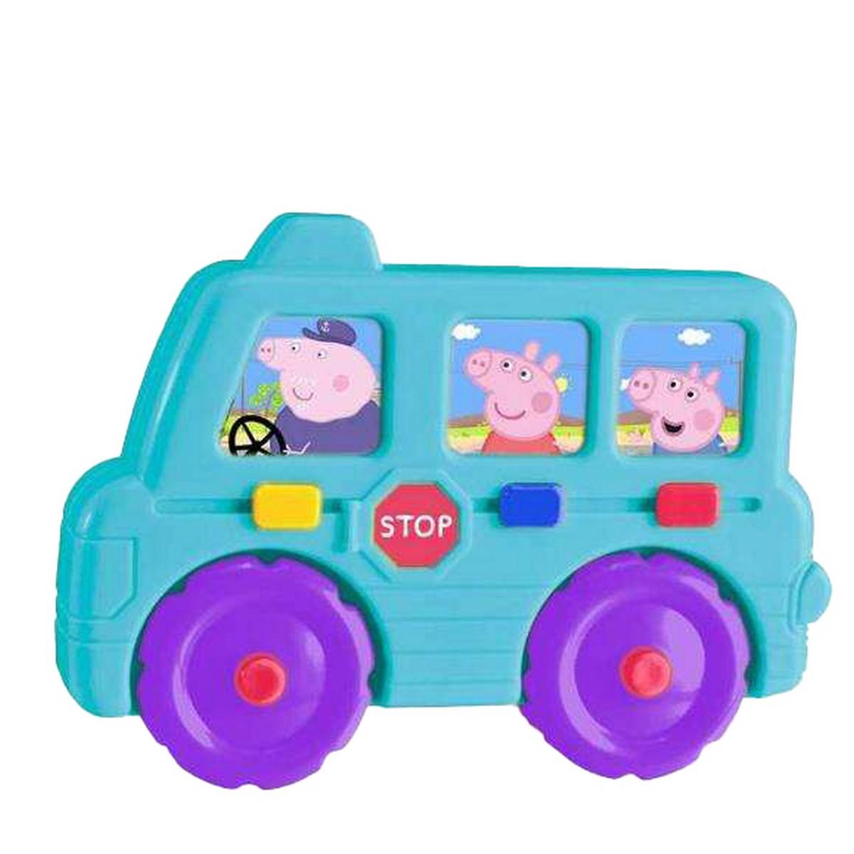 Legetøj med lyd Peppa Pig bus - pædagogisk spil