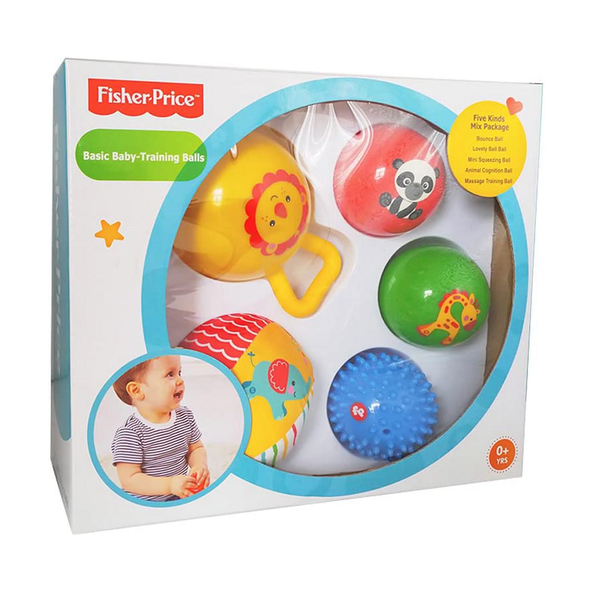Babylegetøj bolde Fisher-Price - sæt med 5 dyr
