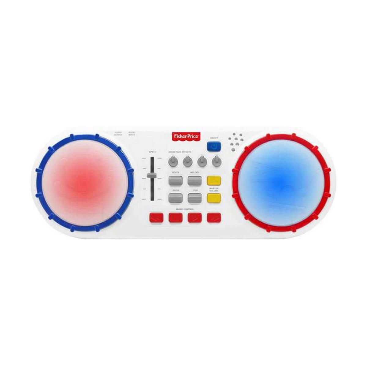 Legetøjstrommer Fisher-Price musikpad - hvid/rød/blå (plast)