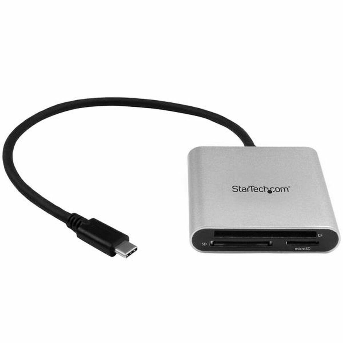 Startech kortlæser FCREADU3C - USB‑C, sølv