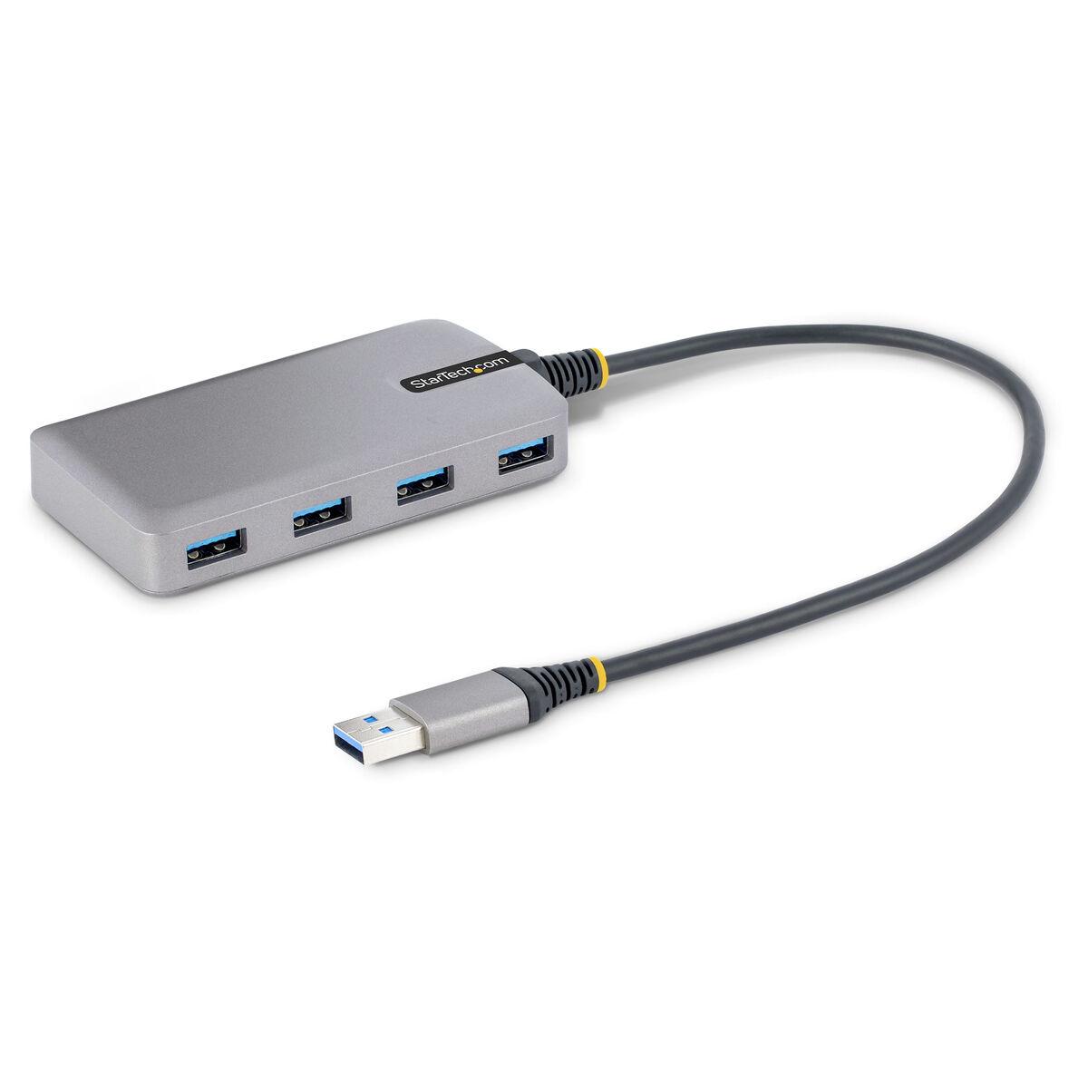 Startech USB hub 4 porte USB-A 3.2 Gen 1 (5 Gbit/s) - grå