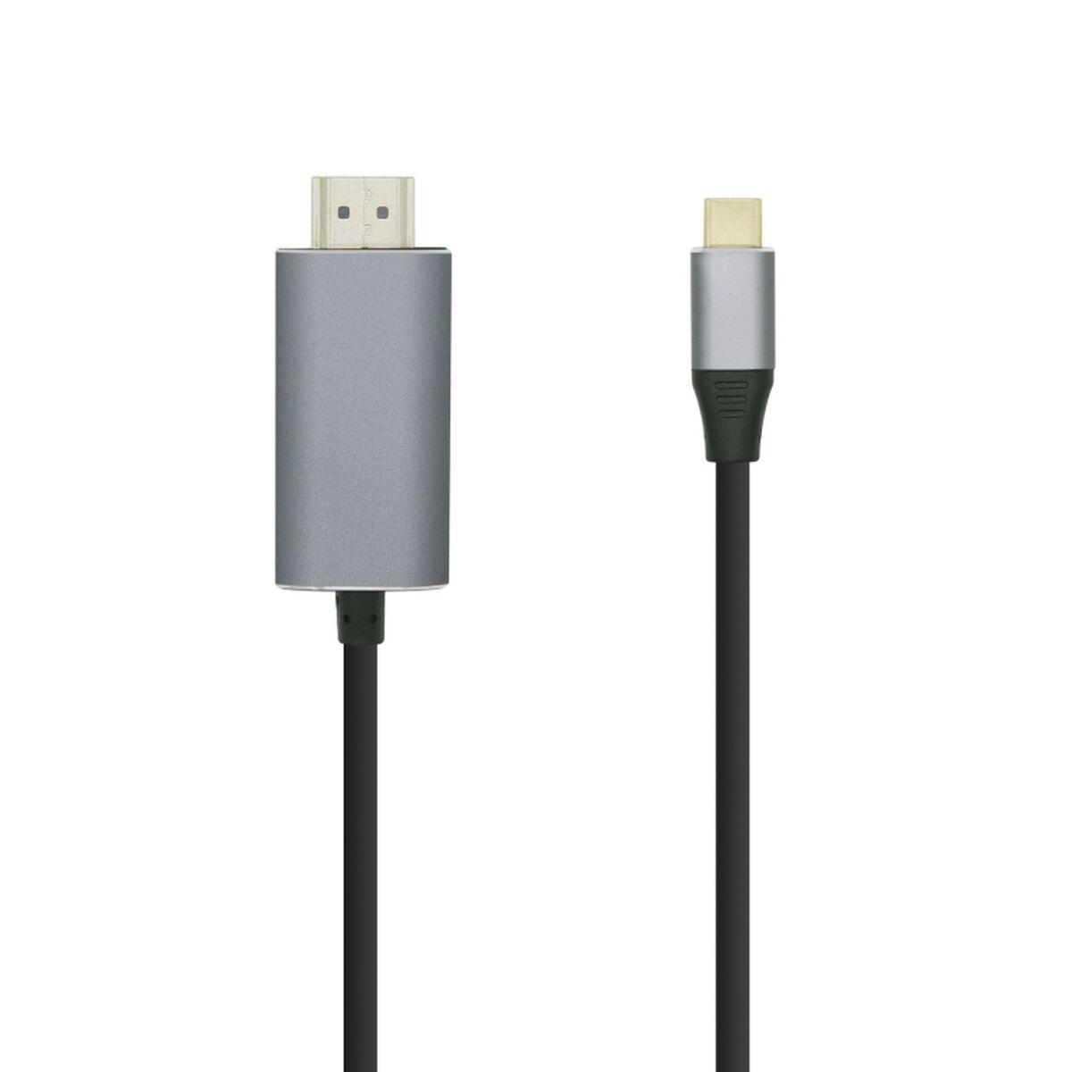 Aisens USB‑C til HDMI-kabel, 80 cm, 4K Ultra HD, sort
