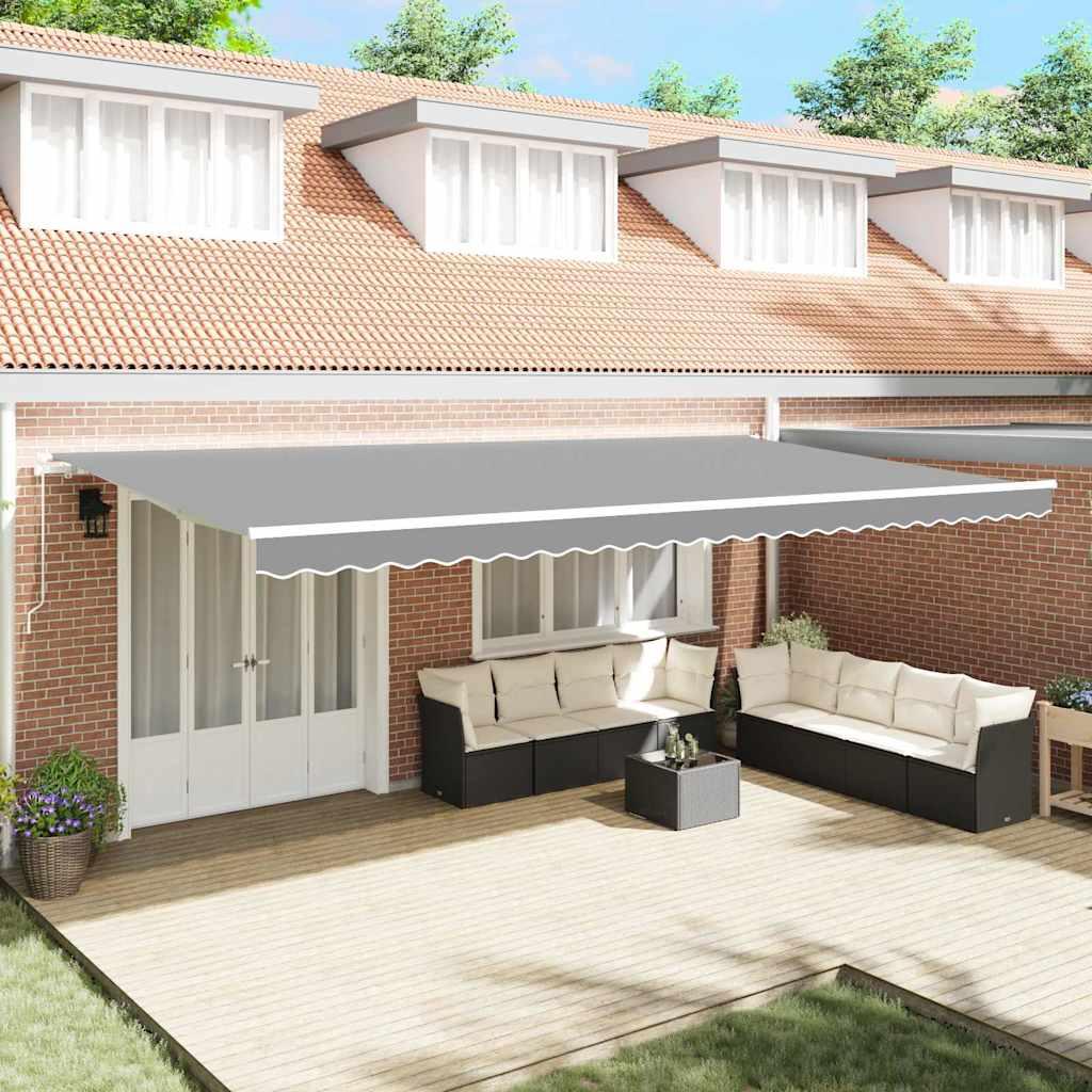 Markise Manuel Hvid 6 x 3 m Metal