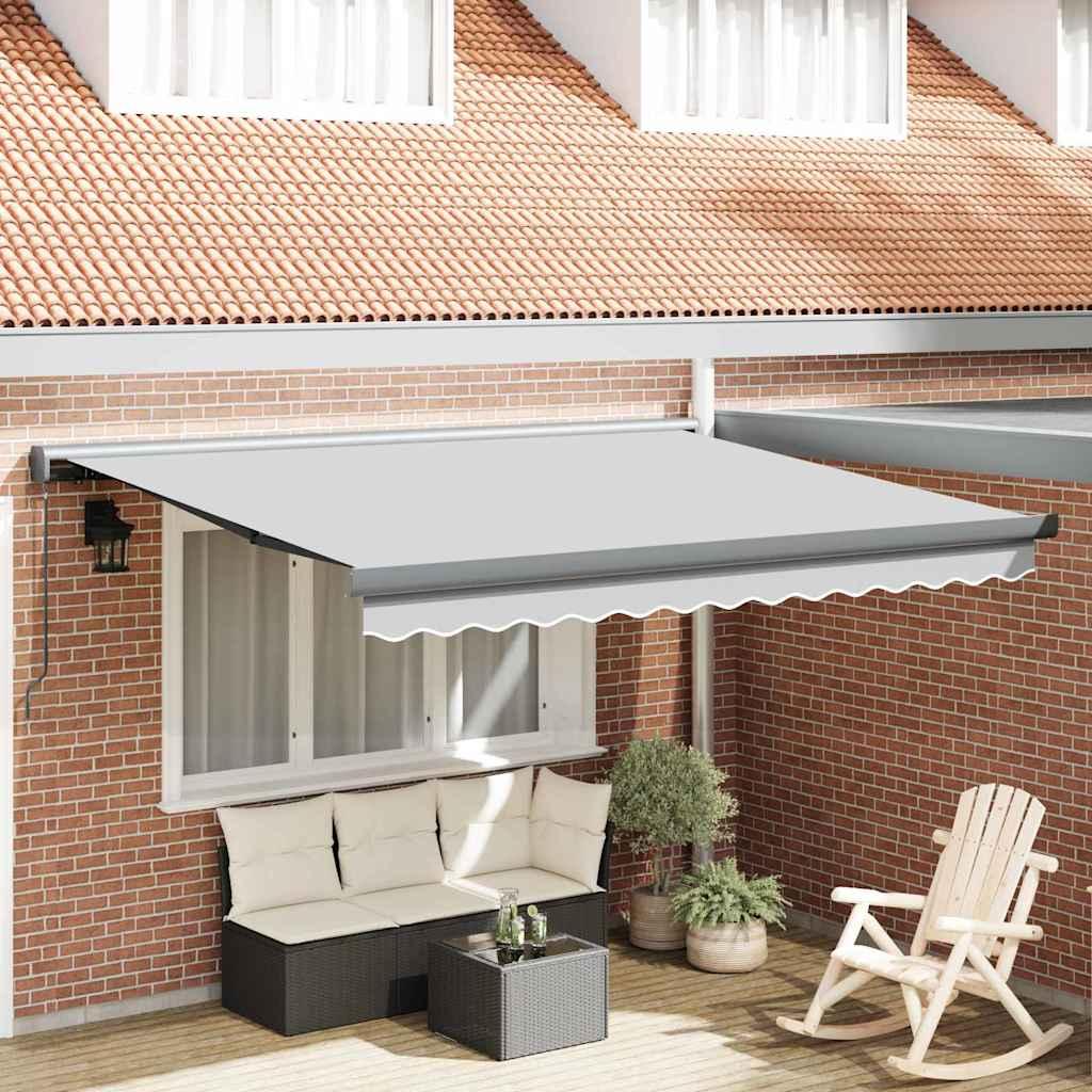 Markise Antracit 3,5 x 2,5 m Metal billede