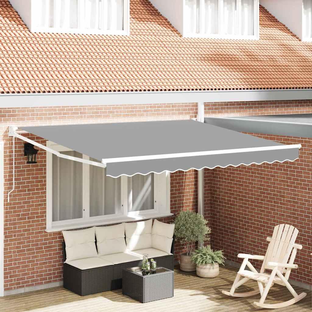 Markise Hvid 3,5 x 2,5 m Metal billede