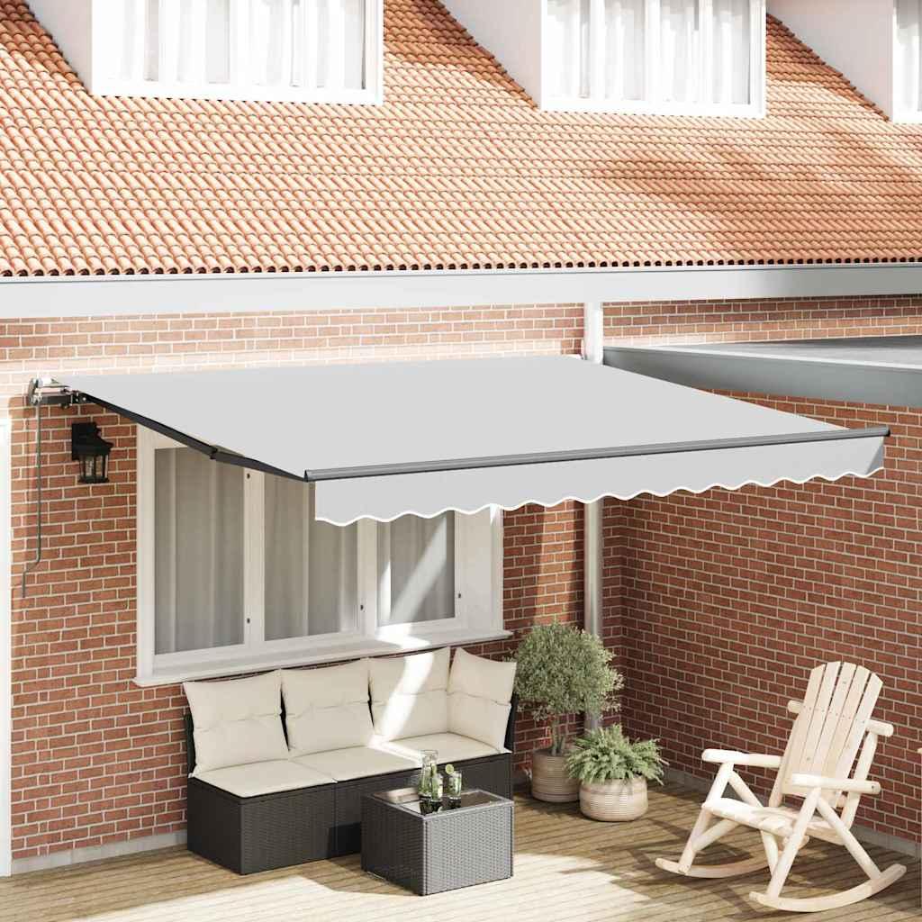 Markise Antracit 3,5 x 2,5 m Metal billede