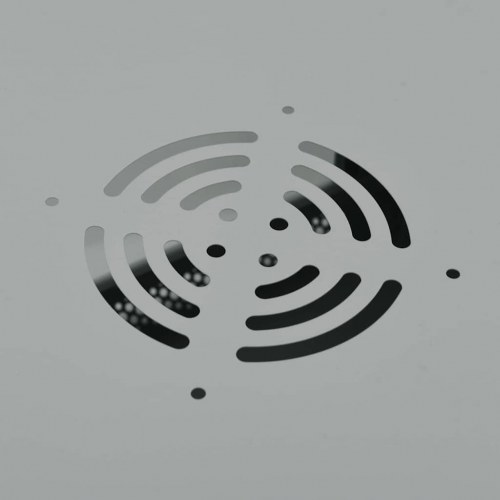 Netværksskab med opbevaring Grå 60 x 60 x 50 cm Stål