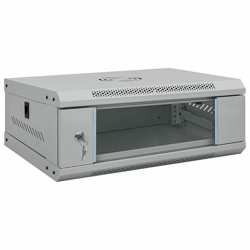 Netværksskab med opbevaring Grå 53 x 45 x 21 cm Stål