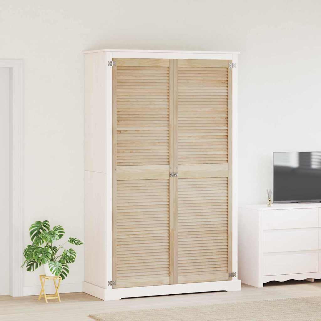 Skabsdøre Andet 2 stk Brun 201 x 59.5 x 2.1 cm Massivt fyrretræ