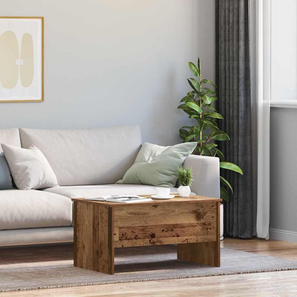 Sofabord Gammelt træ 80 x 50,5 x 42,5 cm Konstrueret træ