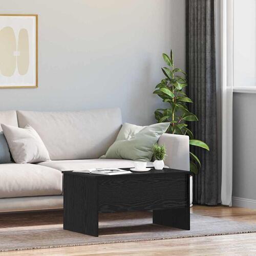 Sofabord Sort eg 80 x 50,5 x 42,5 cm Konstrueret træ