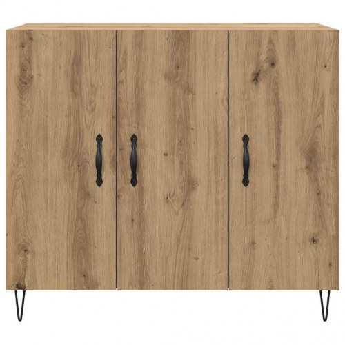 Skænk i artisan egetræ 90 x 32,5 x 80 cm