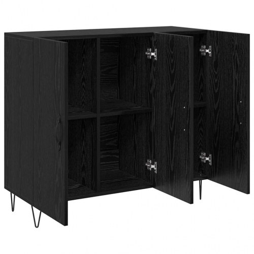 Skænk i sort eg 90 x 32,5 x 80 cm
