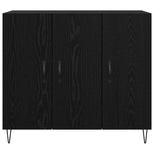Skænk i sort eg 90 x 32,5 x 80 cm