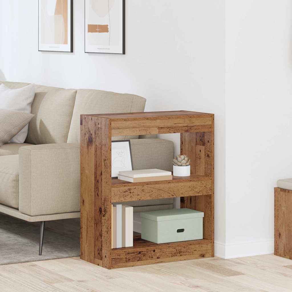 Bogskab Gammelt træ 60 x 30 x 72 cm Konstrueret træ