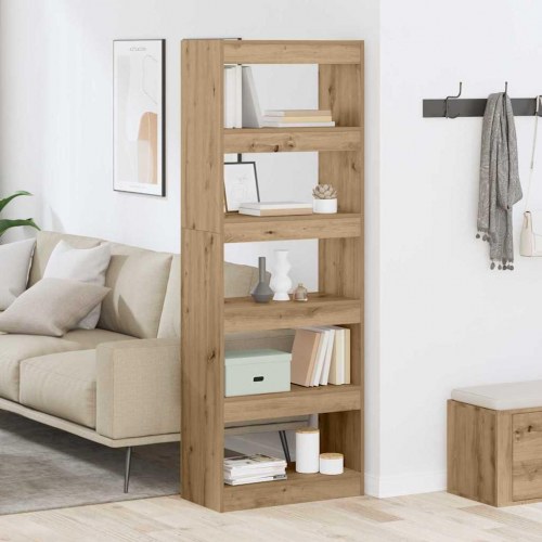 Bogreol med 5 hylder 60 x 30 x 166 cm - artisan eg