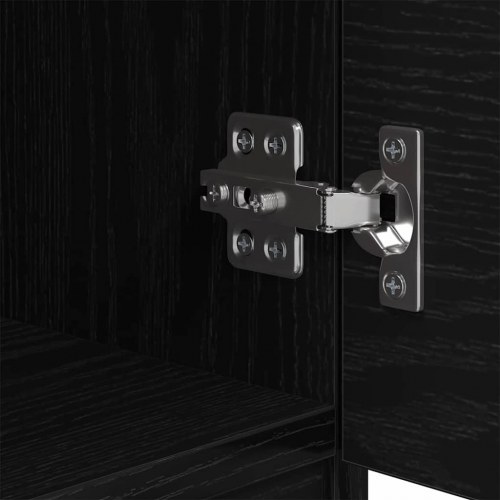 Sengeborde 2 stk. sort eg 40 x 39 x 40 cm