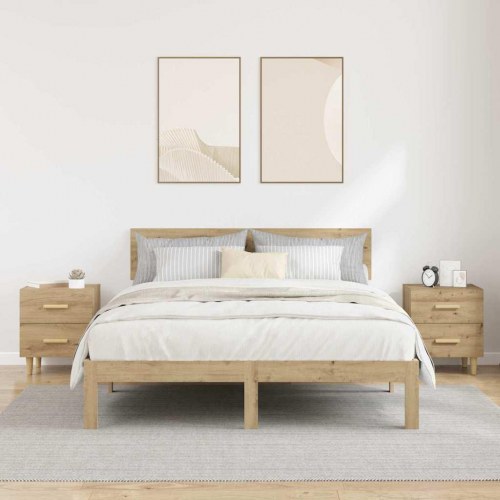 Sengeborde 2 stk. artisan egetræ 40 x 35 x 47,5 cm