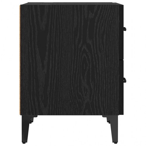 Sengeborde 2 stk. i sort eg - 40 x 35 x 47,5 cm
