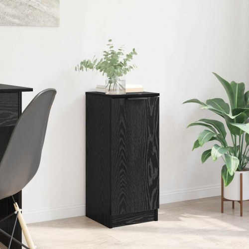 Skænk i sort eg 30 x 30 x 70 cm - konstrueret træ