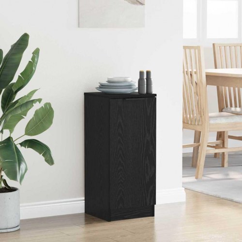 Skænk i sort eg 30 x 30 x 70 cm - konstrueret træ