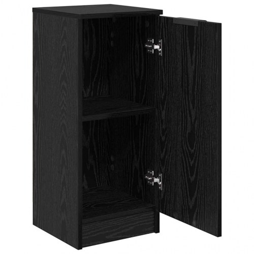 Skænk i sort eg 30 x 30 x 70 cm - konstrueret træ