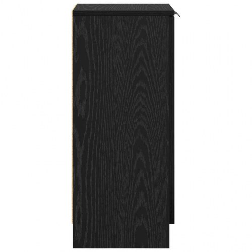 Skænk i sort eg 30 x 30 x 70 cm - konstrueret træ