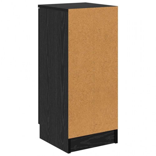 Skænk i sort eg 30 x 30 x 70 cm - konstrueret træ