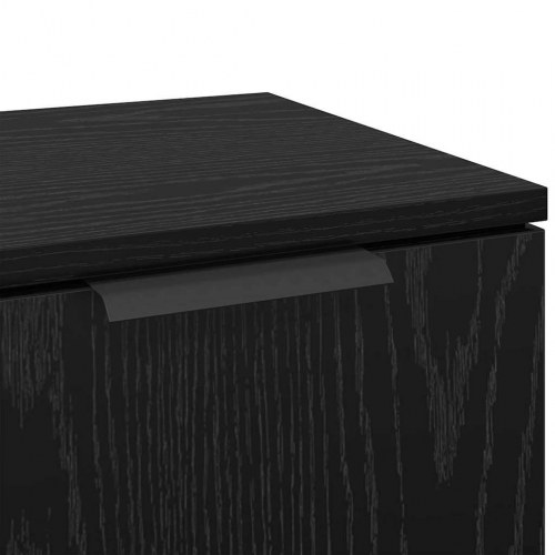 Skænk i sort eg 30 x 30 x 70 cm - konstrueret træ