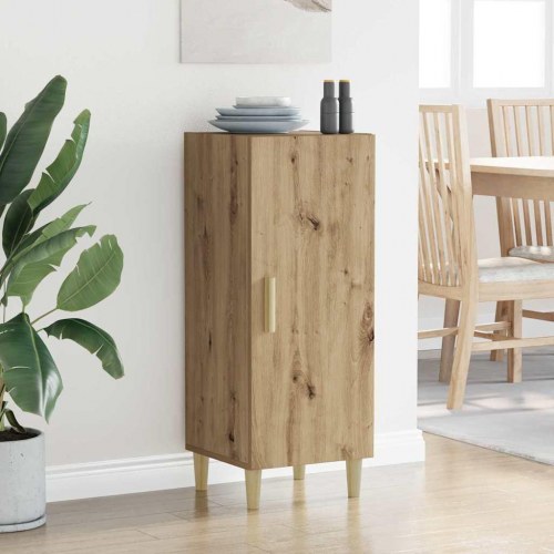 Sideboard i artisan egetræ 34,5 x 34 x 90 cm