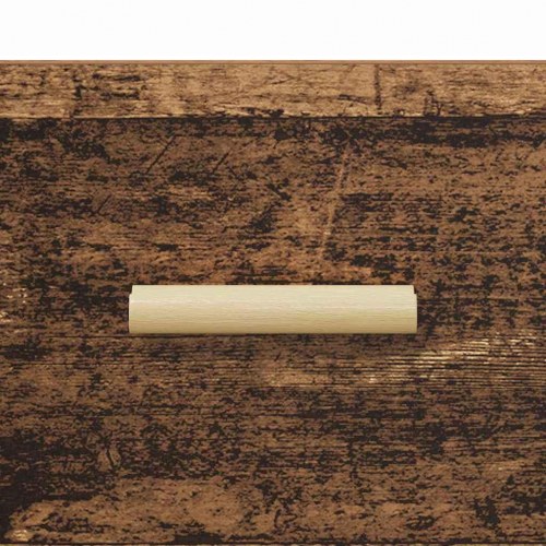 Skænk med 3 skuffer - gammelt træ, 34,5 x 34 x 90 cm
