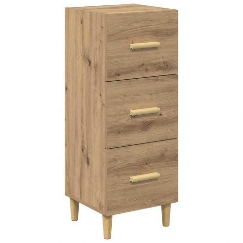 Sideboard med skuffer - artisan eg, 34,5 x 34 x 90 cm