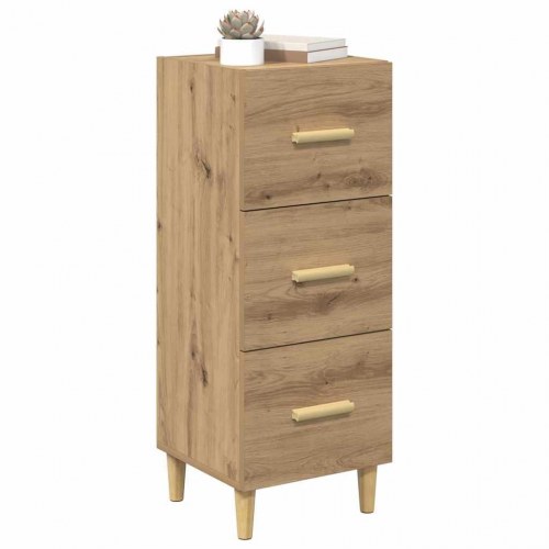 Sideboard med skuffer - artisan eg, 34,5 x 34 x 90 cm