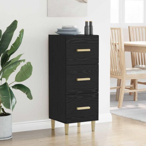 Sideboard i sort eg - 34,5 x 34 x 90 cm