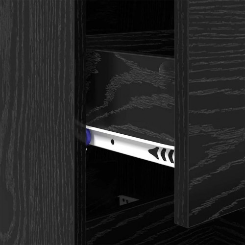 Sideboard i sort eg - 34,5 x 34 x 90 cm