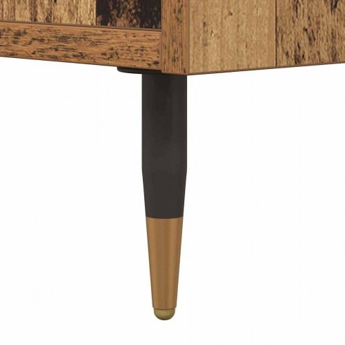 Natskab sæt af 2 - gammelt træ look, 40 × 35 × 47,5 cm, konstrueret træ