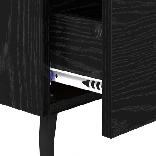 Sengebord sort eg med 2 skuffer - 40 x 35 x 47,5 cm
