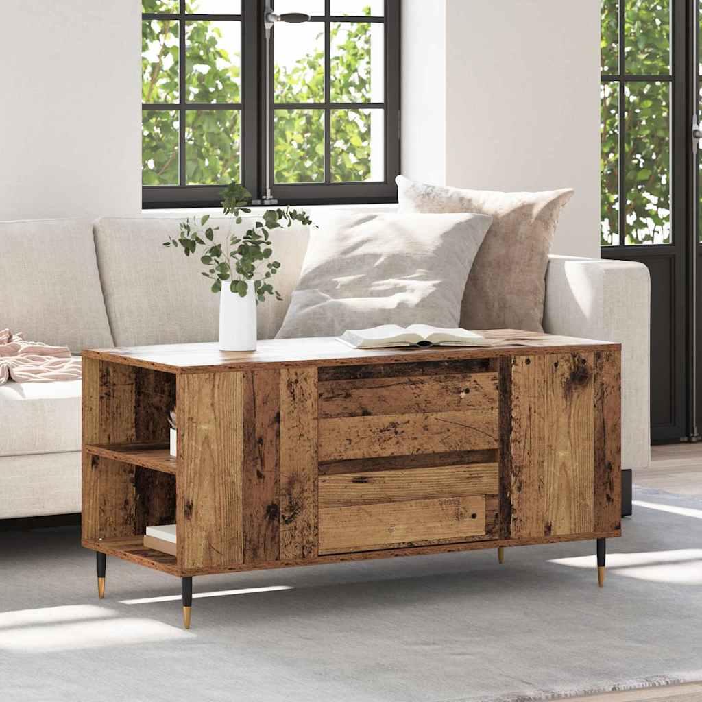 Sofabord Gammelt træ 102 x 44.5 x 50 cm Konstrueret træ