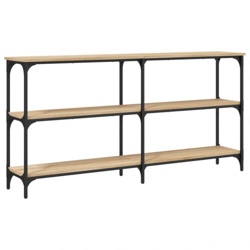 Konsolbord 150×29×75 cm i konstrueret træ - sonoma-eg