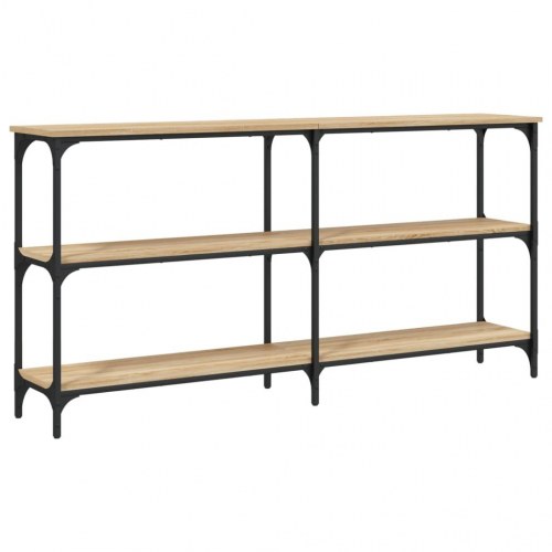 Konsolbord 150×29×75 cm i konstrueret træ - sonoma-eg