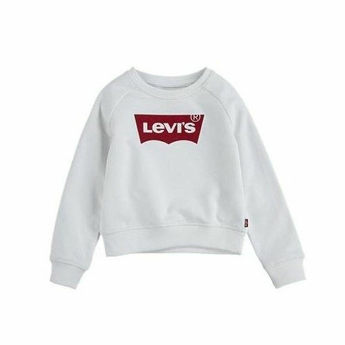 Levi's sweatshirt til børn - Key Item Logo, hvid (14 år) billede