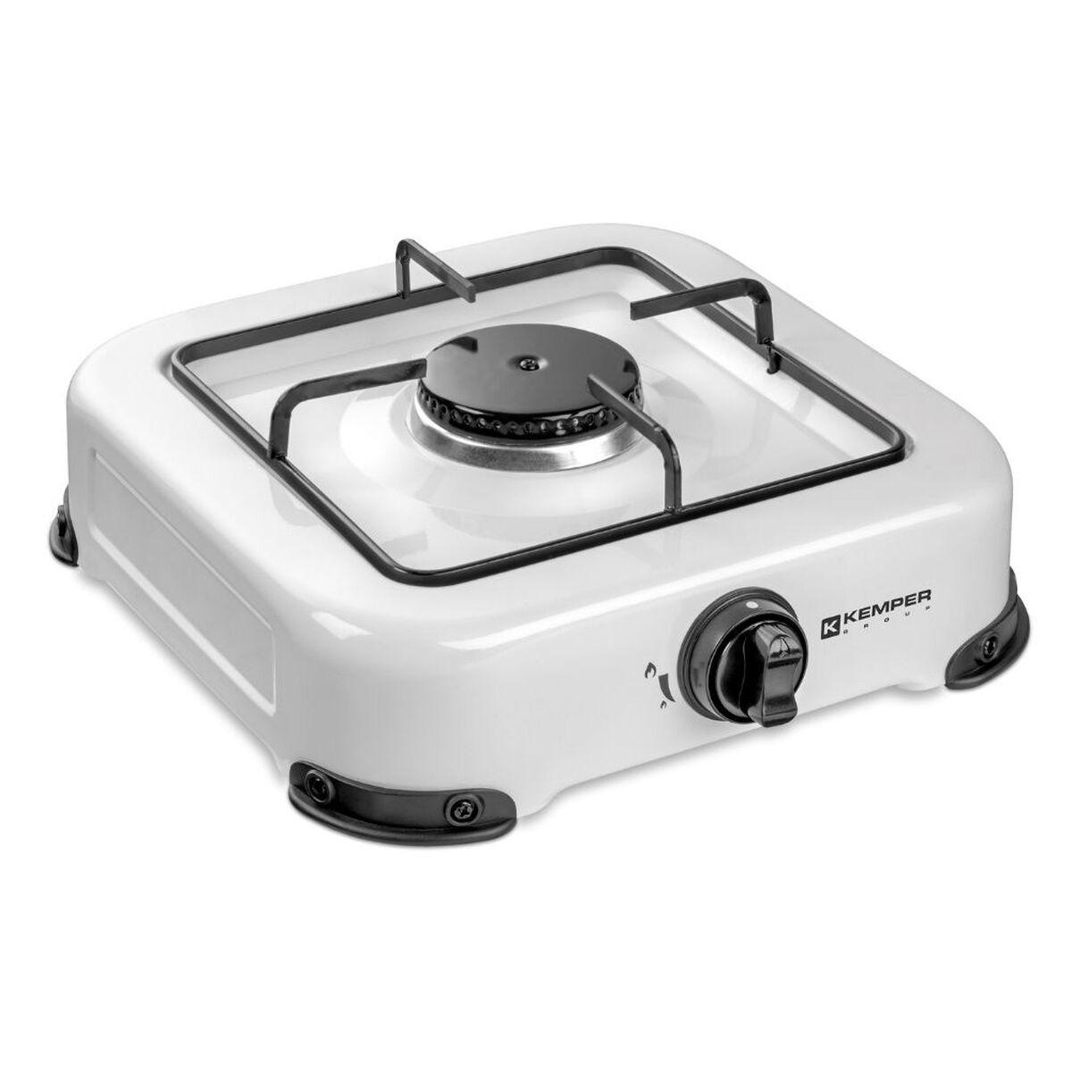 Kemper gaskomfur - kompakt 27 × 30 × 9 cm, hvid